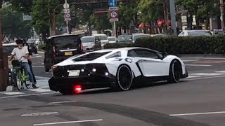 超爆音‼クライスジーク 加速サウンド ランボルギーニ アヴェンタドール in岡山 Lamborghini Aventador LP7004 Kreissieg Exhaust Sound [upl. by Rab550]