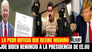 Nicolás Maduro FUE SORPRENDIDO  HOY RENUNCIO JOE BIDEN SE ACABO EL TIEMPO DE MADURO  MARIA CORINA [upl. by Christoffer]