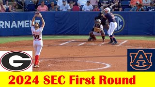 Auburn vs Georgia Softball Game Highlights 2024 SEC Tournament First Round [upl. by Anitsyrk444]