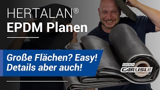 HERTALAN® EASY COVER  EPDM Planen nach Maß  Einfach CARLISLE® [upl. by Karol]