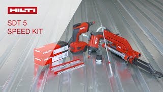 HOW TO get started with the Hilti Decking Speed Kit SDT 5 standup tool [upl. by Messing]