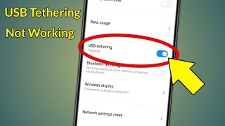 Usb Tethering Not Working Windows 7  Usb Tethering Not Working In Mobile [upl. by Lamson741]