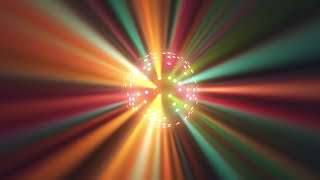 Colorful Big Disco Ball  3 Hour Vj loop Animation Wacky wizards disco ball [upl. by Suoivatra496]