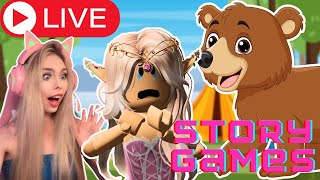 LETS PLAY ROBLOX STORY GAMES LIVE [upl. by Wu23]