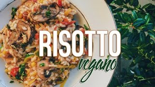 Un Risotto Vegano  Champiñones Puerros y Queso Parmesano Vegano [upl. by Senskell]