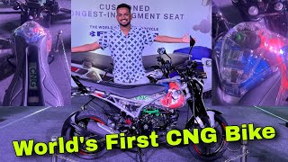 BAJAJ CNG Bike  Worlds First CNG Motorcycle Bajaj Freedom  Bajaj CNG Bike Review [upl. by Frick160]