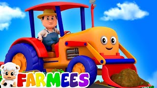 Tractors Wheels Go Round And Round  Cartoons For Kids  Nursery Rhymes For Babies By Farmees [upl. by Frederico]