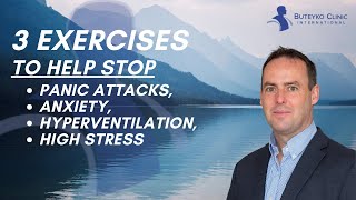 Three Exercises to help stop Panic Attacks Anxiety Hyperventilation or High Stress  Part 1 [upl. by Espy]