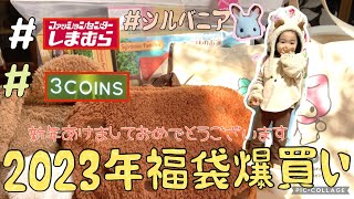 【2023初売り福袋爆買い】新年あけましておめでとうございます🎍今年もどうぞよろしくおねがいします🙇‍♀️【しまむら福袋】子供服 開封動画 シルバニアファミリー マイメロ ワンワン [upl. by Geilich]