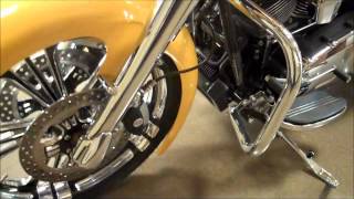 2013 Custom Chrome Yellow Street Glide [upl. by Ecneralc]