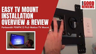 Easy TV Mount Installation Overview  Perlesmith PSMFK12 TV Mount Install and Review [upl. by Iny]