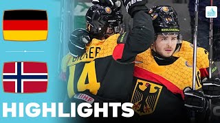 Germany vs Norway  Highlights  U20 World Juniors Championship 04012024 [upl. by Tallu]