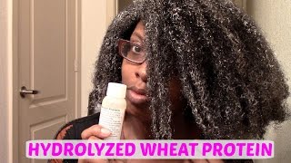 NATURAL HAIR  HYDROLYZED WHEAT PROTEIN [upl. by Etak21]