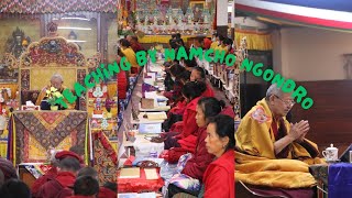 Khenchen Tsewang Gyatso Rinpoche teaching by namcho Ngondro [upl. by Dlarrej]