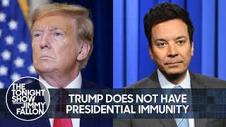 Trump Does Not Have Presidential Immunity According to Federal Appeals Court  The Tonight Show [upl. by Leasia]