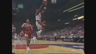 Clyde Drexler 23 Points 5 Ast Vs Bulls 199596 [upl. by Rik882]