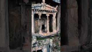 Amyntas Rock Tombs shorts shortsvideo drone dronevideo dji travel aerial ancient history [upl. by Valery]