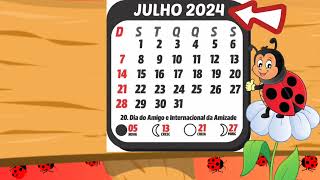 572024 calendário animado [upl. by Siraved]