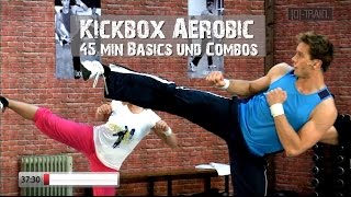 Kickbox Aerobic Basic Cardio Workout 45min [upl. by Ahsirpac95]