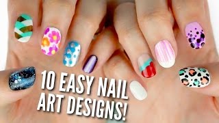 10 Easy Nail Art Designs for Beginners The Ultimate Guide [upl. by Pauline221]