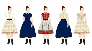 1860s Historybounding Designing a Capsule Wardrobe based on Civil Warera Victorian Fashion [upl. by Naelcm]