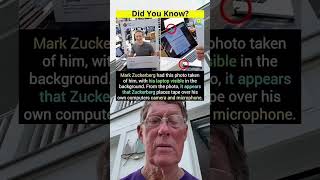 Mark Zuckerberg Appears To Place Tape Over His Own Computers Camera and Microphone grandpa [upl. by Dannon607]