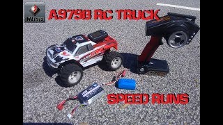 WLTOYS A979B RC TRUCK GPS SPEED RUNS [upl. by Lexy]