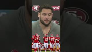 Nick Bosa on Chiefs Oline quotThey hold a lotquot 49ers chiefs nfl [upl. by Neysa]