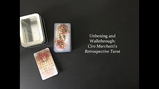 Unboxing and Walkthrough Ciro Marchettis Retrospective Tarot [upl. by Nappie]