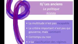 Aristote et la politique [upl. by Nolyarb]