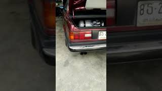 BMW 318i E30 auto engine M40 Exhaust jeab SuphanBuri [upl. by Meirrak]