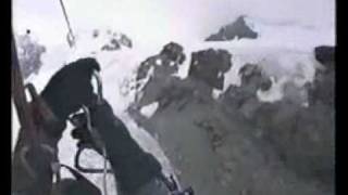 Longest zipline 27 km by Jacques Christinet in 1996 in ZermattMatterhorn Switzerland [upl. by Eniffit]