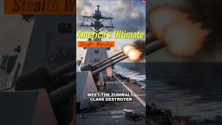 ZumwaltClass Destroyer America’s Ultimate Stealth Warship 🚢💥 shorts zumwalt warship [upl. by Nytsud]