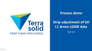 Strip adjustment of DJI L1 UAV LiDAR data [upl. by Ecarg]