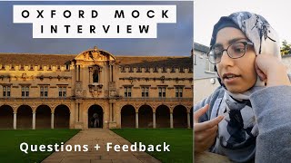 Oxford University Mock Interview  Feedback  Interview Practice Oxford Masters [upl. by Tanny]