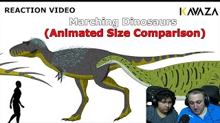 Marching Dinosaurs Animated Size Comparison Reaction Video [upl. by Rudd999]