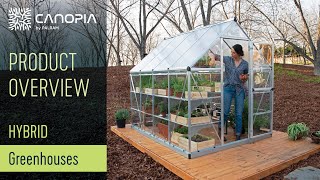 Hybrid Polycarbonate Greenhouse Kit  Canopia By Palram [upl. by Felicio977]