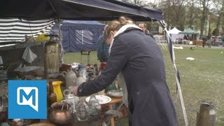 RiesenFlohmarkt auf der Theresienwiese Verkäufer campen mehrere Tage [upl. by Hammad]