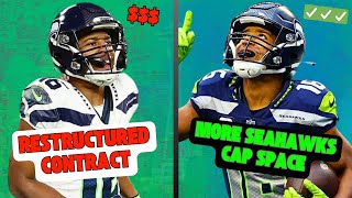 Tyler Lockett RESTRUCTURES Contract amp Seahawks Cap Space GOES UP [upl. by Pricilla878]