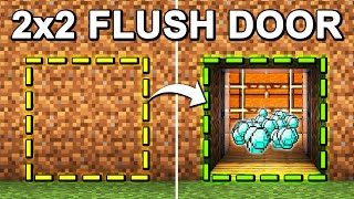 EASY 2x2 Flush Piston Door in Minecraft 121 Tutorial [upl. by Koblas315]