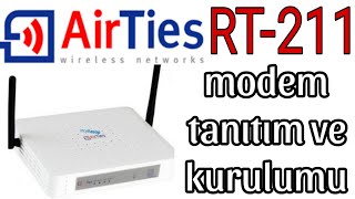 AirTies RT211 Modem tanıtımı [upl. by Orms]