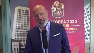 Presidente Regione EmiliaRomagna Bonaccini sullEurosport Supercoppa 2020 [upl. by Peter]