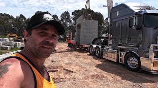 OVERSIZE LIFE Transporting a 25 tonne Culvert for the Victorian Railways 🤙🏼 [upl. by Greyso942]