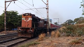 Honking Chugging Kalyans derated alco pulls 22 LHB Coaches towards CSMT [upl. by Marga]