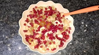 FRUIT CHAT RECIPE  BY ARSLAS KITCHENvlogger saima KITCHEN VLOGS [upl. by Geof]