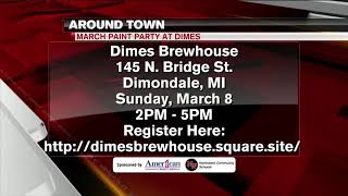 Around Town  March Paint Party at Dimes Brewhouse  3620 [upl. by Dzoba]