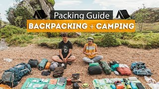 Backpacking  Camping PACKING GUIDE  Tips amp Essentials [upl. by Akeihsat394]