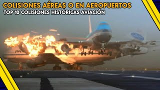 Las 10 COLISIONES AEREAS más importantes de la historia de la AVIACION [upl. by Hayila]