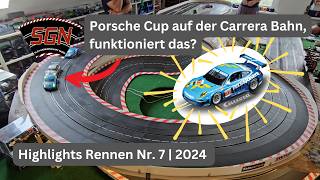 Porsche Cup auf der Carrera Bahn funktioniert das  Highlights Rennen  Porsche Cup Gruppe 1 [upl. by Ardnala]