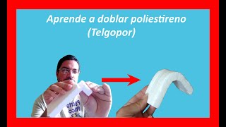 Dobla poliestireno TELGOPOR FÁCIL y RÁPIDO 2020 😱🤯  How to bend polystyrene FAST and EASY 2020 [upl. by Martz490]